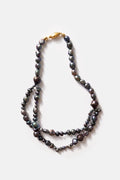 Black Pearl Double Necklace