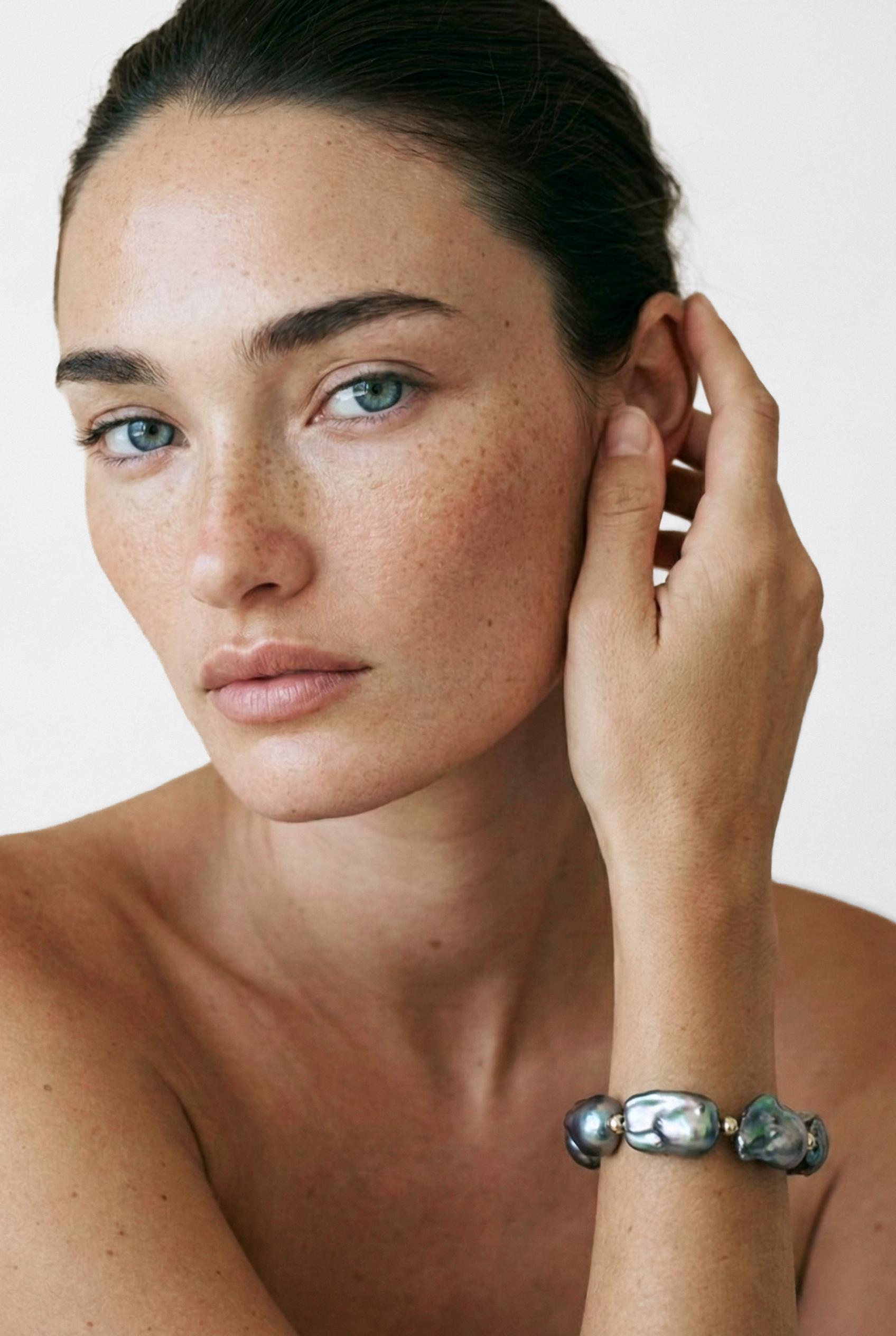 Black Baroque Pearl Bracelet