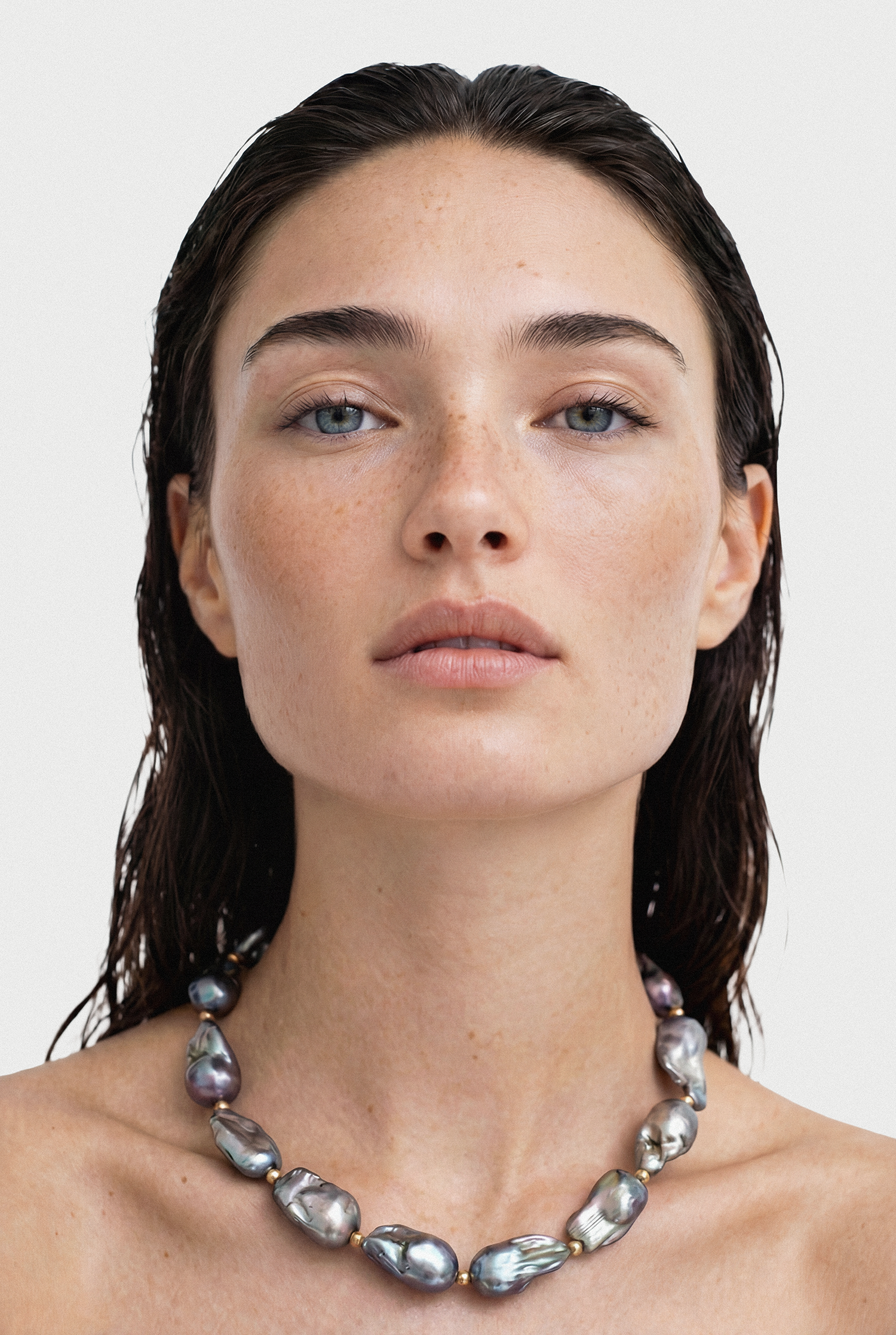 Baroque Black Pearl Choker