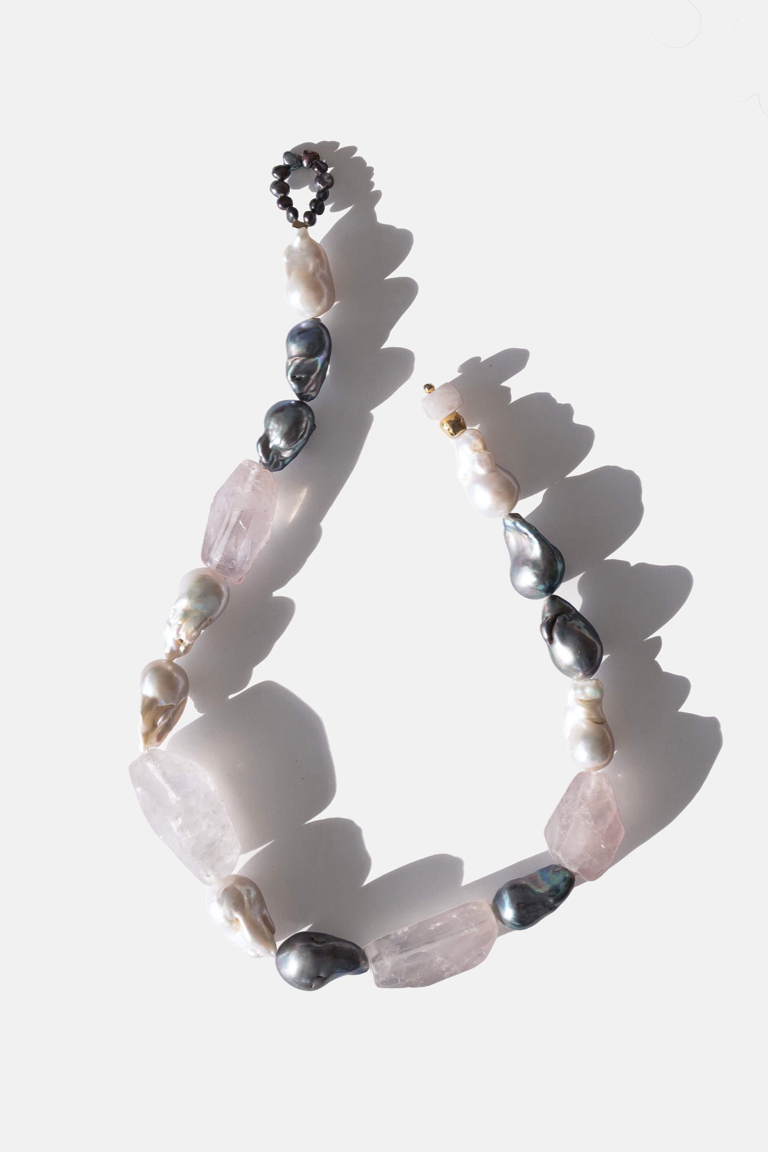 Rose Quartz & Pearl Necklace